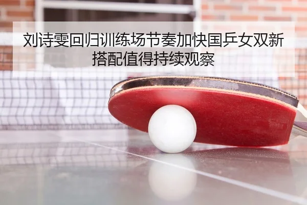 刘诗雯回归训练场节奏加快国乒女双新搭配值得持续观察